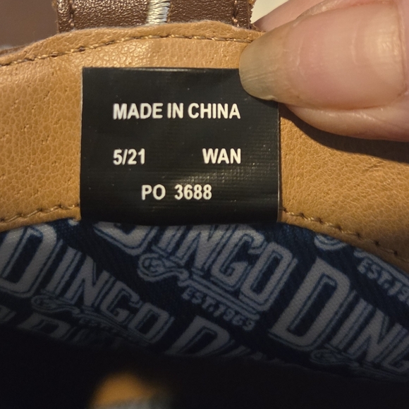 Dingo Take A Bow Embroidered Western Ankle Boots Whiskey Brown Leather Size 10M - Picture 11 of 11